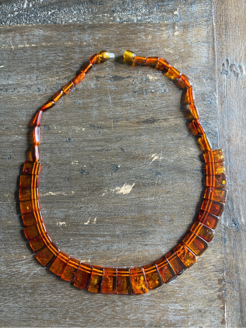 Vintage Lithuanian Baltic Amber Cleopatra Necklace